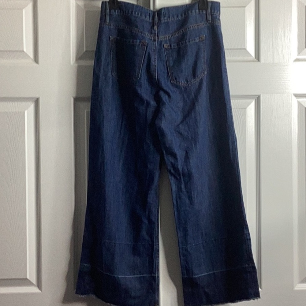 LOFT Dark Blue Wide Leg Crop 25 0 - Picture 4 of 6